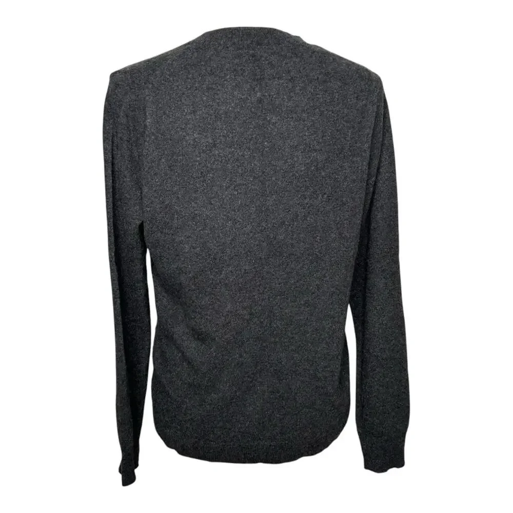 J. Crew Frenchie French Bulldog Dark Gray Sweater Wool Blend XL - Picture 4 of 9